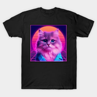 vaporwave cat T-Shirt